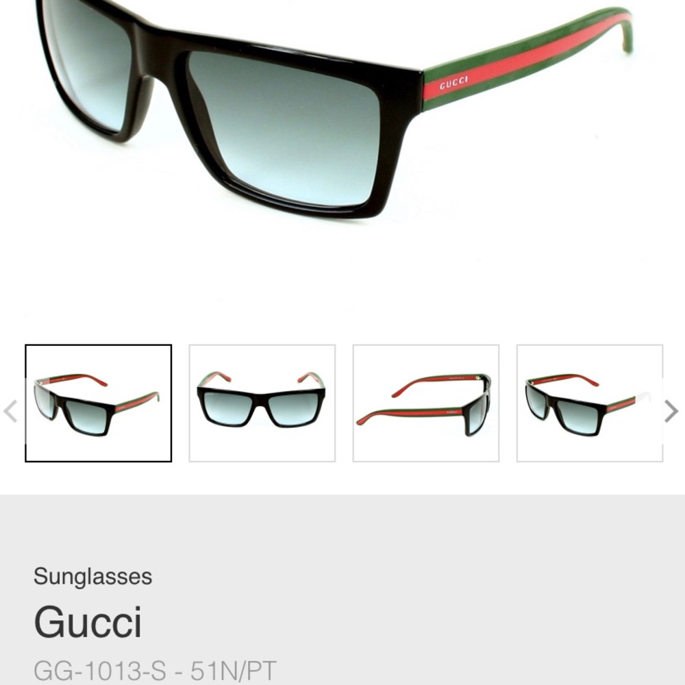 COPY - Gucci unisex GG 1013/s rectangle sunglasses